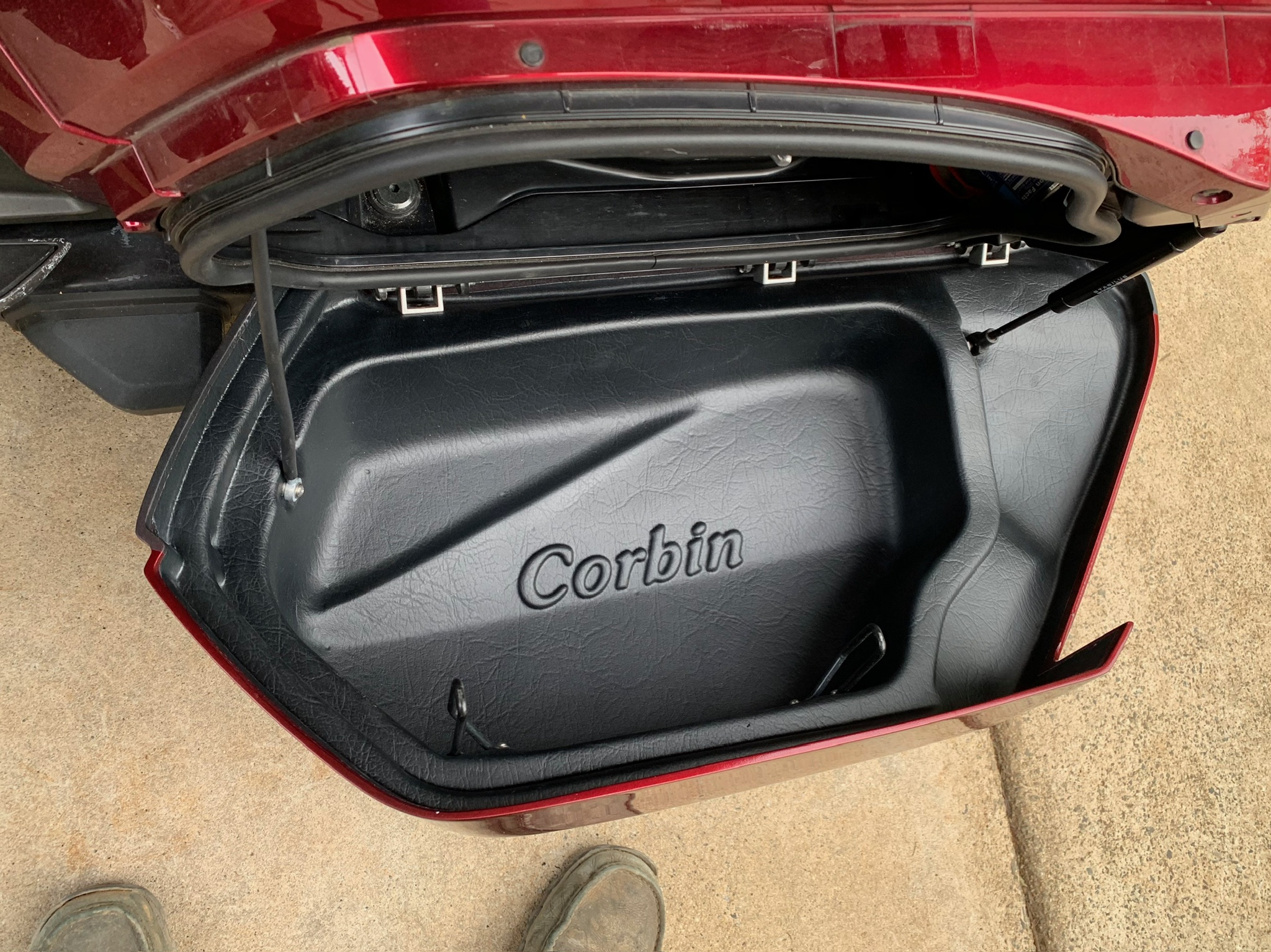 Blue plaid motorcycle seat