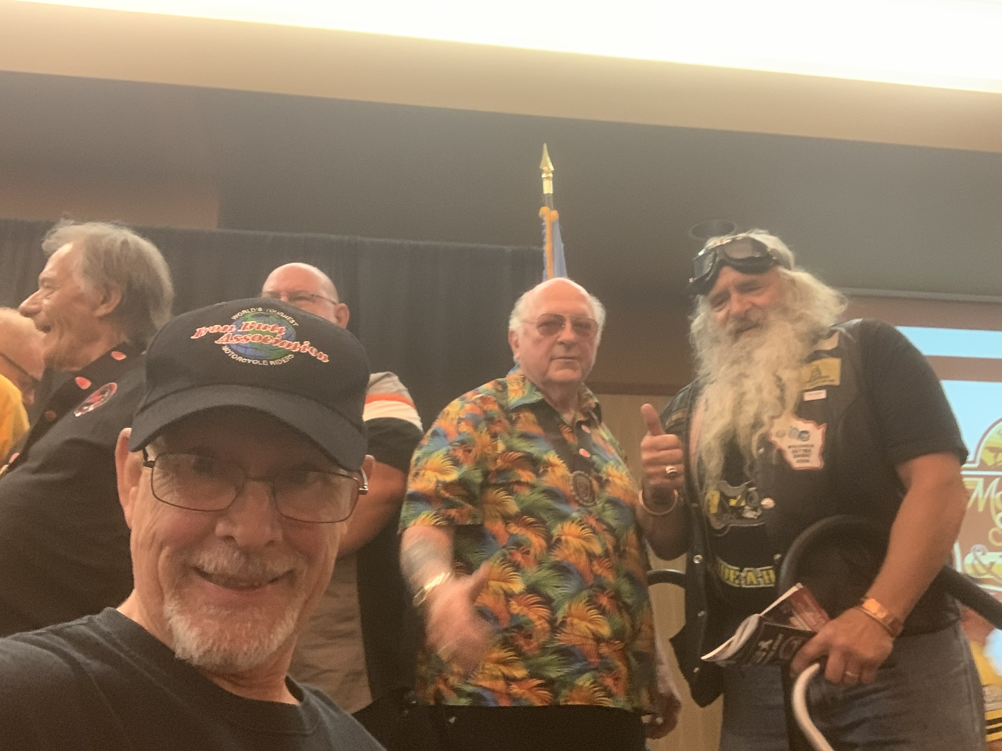 Dan and Mike at motorcycle events